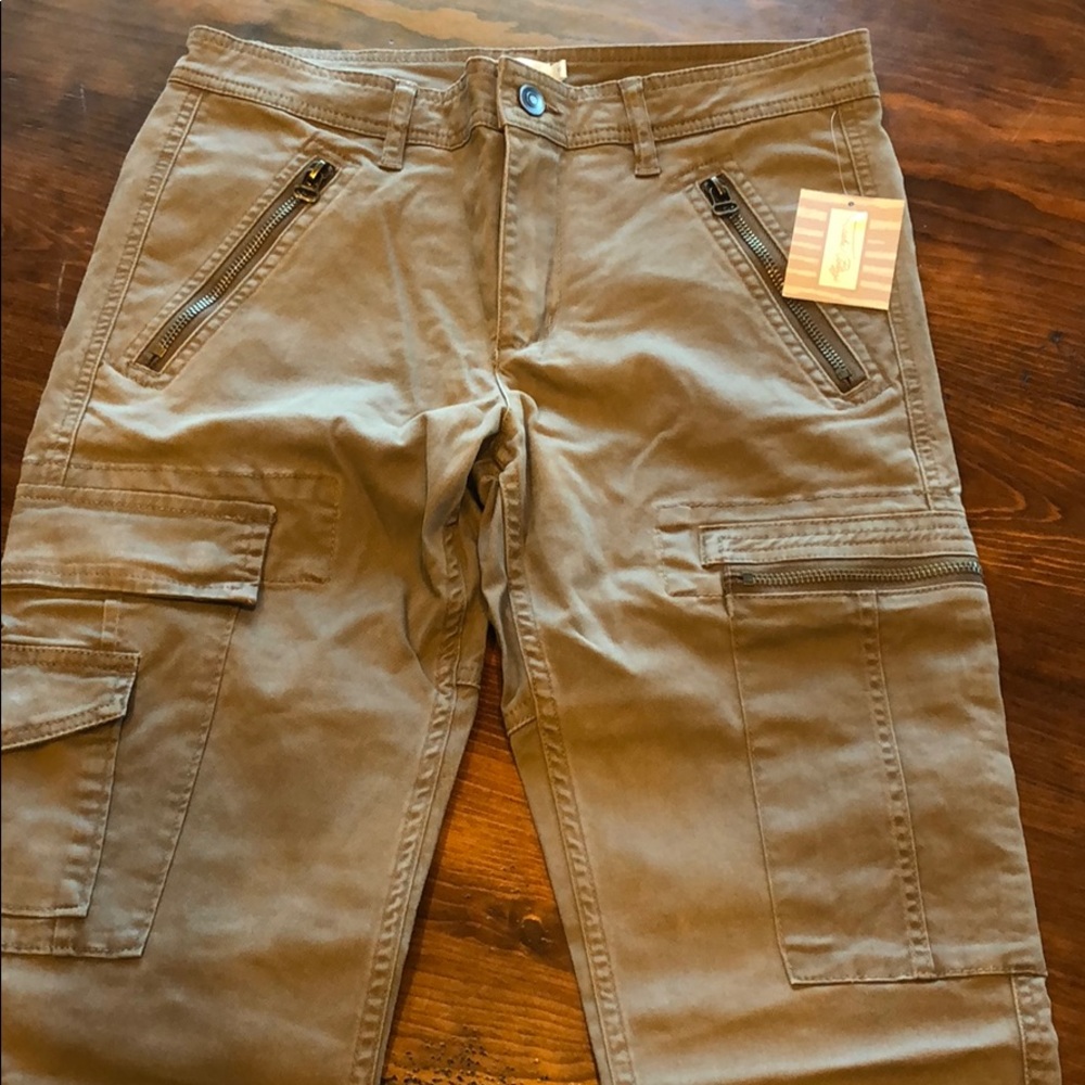NWT Tasha Polizzi Brown Cargo Pants